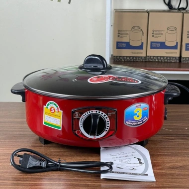 Sale Tết Nồi Lẩu Điện Đa Năng 30cm 3L 800W Chống Dính Chiên Xào Rán Nấu Giá 350k 2