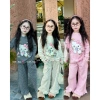 Sale Tết Set Bộ Len Tăm Họa Tiết Mèo Quần Chấm Bi Bé Gái 2.026 Sz7-24kg 89k 9