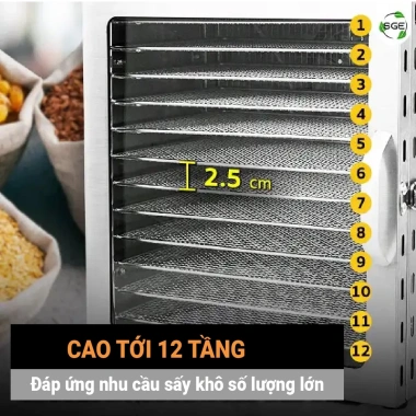 SALE TẾT Tủ sấy khí nóng GE‑ECO đa năng, tản nhiệt nhanh, tiết kiệm, giá 3.05 triệu 5