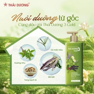 Sale Tháng 2 Dầu gội Thái Dương 3 Gold Hoa Lá 500ml tặng Dầu xả 3 200ml giá chỉ 235.636₫ 7