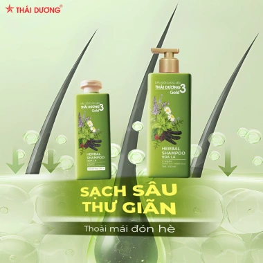 Sale Tháng 2 Dầu gội Thái Dương 3 Gold Hoa Lá 500ml tặng Dầu xả 3 200ml giá chỉ 235.636₫ 8