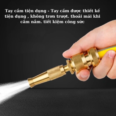 [SALE] Vòi xịt đa năng tưới cây rửa xe, tặng 1 vòi 2 đầu nối, giá chỉ 45.000₫ 5