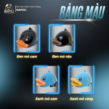 SALE XẢ KHO Mũ Bảo Hiểm Napoli Em Bé CHÍNH HÃNG 1/2 Vịt Cute FREESHIP 90K 4