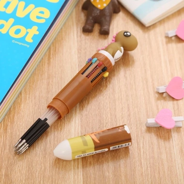 Sale Xuyên Tết Bút Viết Bấm 10 Màu Mực Tiện Lợi – Cute Peach, Phù Hợp Bullet Journal, 11.999₫ 5