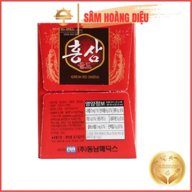 Sâm Hoàng Diệu Nước hồng sâm Dongnam 6 năm tuổi 100ml - 10 chai - 77.999 VND 6 Sâm Hoàng Diệu Nước hồng sâm Dongnam 6 năm tuổi 100ml - 10 chai - 77.999 VND 6