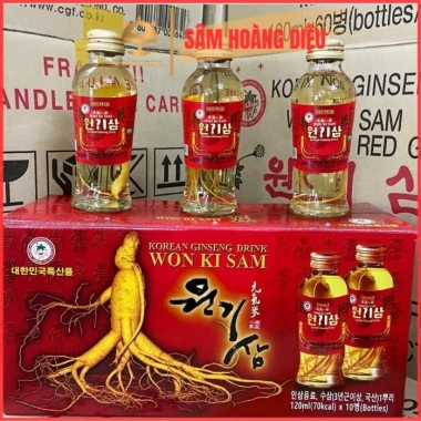 Sâm Hoàng Diệu WonKiSam Nước Hồng Nhân Sâm 10 chai 120ml Giá ưu đãi 369.999 VND 2