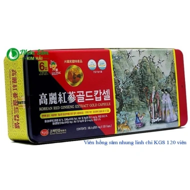 Sâm Hồng Nhung Linh Chi Cao Cấp KGS Hàn Quốc 120 viên 98.4gr - Giá ưu đãi 800.000đ