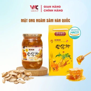 Sâm Ngâm Mật Ong Lát Hàn Quốc 560g - Hũ có Túi Xách, Giá ưu đãi 218.000 VND