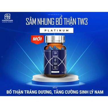 Sâm Nhung Bổ Thận TW3 Platinum Mới 30 viên - Giảm giá 421.950, sức khỏe nam giới 3 Sâm Nhung Bổ Thận TW3 Platinum Mới 30 viên - Giảm giá 421.950, sức khỏe nam giới 3