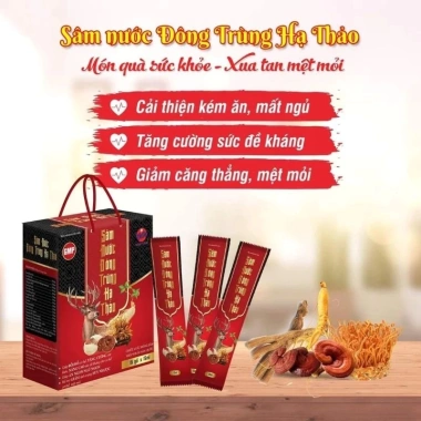 Sâm Nước Đông Trùng Hạ Thảo HSD 2.028 - Bồi bổ cơ thể, tăng sức khỏe, hỗ trợ ăn ngủ ngon, chỉ 90k