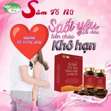 Sâm Tố Nữ Xanh 4 lọ 60 viên – Tăng Collagen, Hỗ Trợ Khô Hạn, Giá 170.000₫