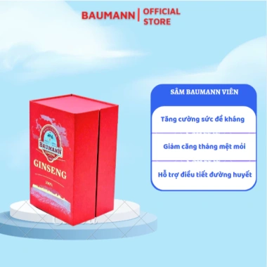 Sâm Viên Baumann Wisconsin Mỹ 100% Ginseng 130 viên - Giảm 20% Tăng sức đề kháng