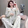 Sammy Bộ Mặc Cổ Sen ren vạt vuông đũi Vân mây mềm xinh xắn Nữ - 134.600 VND 6