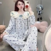 Sammy Bộ Mặc Cổ Sen ren vạt vuông đũi Vân mây mềm xinh xắn Nữ - 134.600 VND 7