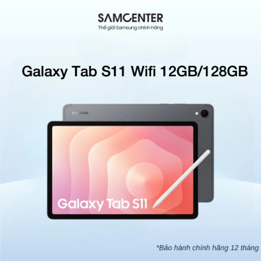 Samsung Galaxy Tab S11 Wi‑Fi 12GB/128GB Chính Hãng – Giá chỉ 20,990,000 VND, tiết kiệm 5,877,200 VND