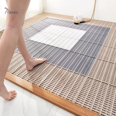 Sàn Cao Su TBSBG 6 miếng Chống Trơn Trượt Phòng Tắm – Thấm Nước, Dễ Cắt, 186k