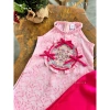 Sẵn hàng - Bộ áo dài yếm cô Tấm bé gái 12-42kg vải gấm sang, phù hợp Tết, Giáng sinh, Năm mới - Giá ưu đãi 244.800₫ 7
