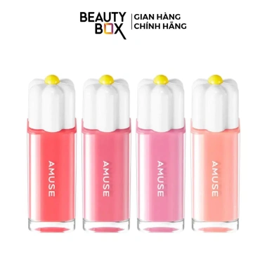 Săn Sale Son Nước Bóng Thuần Chay Amuse Dew Tint 4g - 329k, màu lì lâu trôi