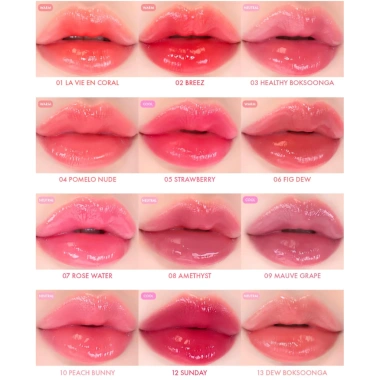 Săn Sale Son Nước Bóng Thuần Chay Amuse Dew Tint 4g - 329k, màu lì lâu trôi