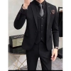 Sẵn sàng Bigsize: Set áo vest nam đen và quần form chú rể cao cấp, đi tiệc, giảm giá 590k 7