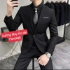 Sẵn sàng Bigsize: Set áo vest nam đen và quần form chú rể cao cấp, đi tiệc, giảm giá 590k 10