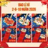 Sàn trợ giá Lì xì 2-6-10 ngăn 2.026 - Bộ gieo quẻ, bao lì xì cưới, tân gia, sinh nhật, chỉ 8.575₫
