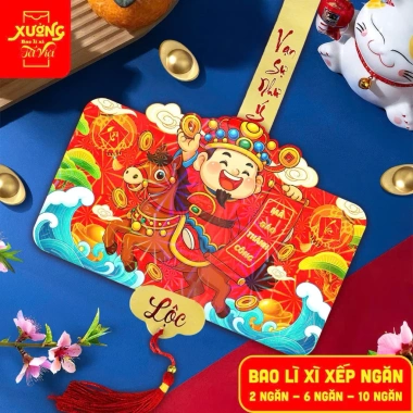 Sàn trợ giá Lì xì 2-6-10 ngăn 2.026 - Bộ gieo quẻ, bao lì xì cưới, tân gia, sinh nhật, chỉ 8.575₫