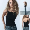 Sẵn Xanh M/L Áo Hai Dây Kiểu Định Nơ Zara Xuất Giá 350k Giảm Đến 27% 3