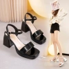 Sandal Cao Gót BMS95 2 Màu Đen Trắng Đế Đúp Cao 10cm Thời Trang Hè 2.023 250k 5