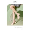 Sandal cao gót Dusto công sở đẹp da mềm chắc chắn 8p màu be giá ưu đãi 355.000 VND 2
