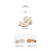 Sandal cao gót Dusto công sở đẹp da mềm chắc chắn 8p màu be giá ưu đãi 355.000 VND 9