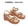 Sandal Đế Xuồng Quai Chéo 7P Xiara Hadu MMX14 Da PU Cao Cấp, Đế Cao Su Chống Trượt, BH 12 Tháng - 346k