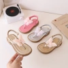 Sandal Kẹp Ngón Chân Công Chúa Bé Gái - Đế Phẳng Ren Bướm Đi Biển Giá Ưu Đãi 237k