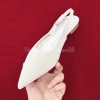 Sandal mũi nhọn đế bệt tuyết nhung, khóa cài, quai sau sang trọng - 175.000₫ 7