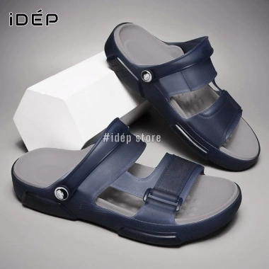 Sandal Nam Nhựa Dẻo Siêu Nhẹ Chống Nước Đi Mưa Đi Biển Xăng Đan 2 Quai