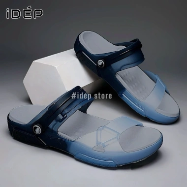Sandal Nam Nhựa Dẻo Siêu Nhẹ Chống Nước Đi Mưa Đi Biển Xăng Đan 2 Quai