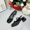 Sandal nữ cao gót 5cm vuông hở gót da bóng phối nơ đá Min - Công sở, giá chỉ 238k 3