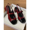 Sandal nữ cao gót 5cm vuông hở gót da bóng phối nơ đá Min - Công sở, giá chỉ 238k 9