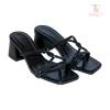 Sandal nữ cao gót quai đá lấp lánh mũi vuông, gót vuông, Dép sục tiệc công sở - Giá chỉ 180.000₫ 4