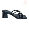Sandal nữ cao gót quai đá lấp lánh mũi vuông, gót vuông, Dép sục tiệc công sở - Giá chỉ 180.000₫ 7