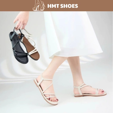 Sandal Nữ HMT Shoes Quai Mảnh Đế Bệt Phối Chun - Nhẹ, Thoáng Khí, Giá 78.000đ 9