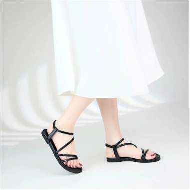 Sandal Nữ HMT Shoes Quai Mảnh Đế Bệt Phối Chun - Nhẹ, Thoáng Khí, Giá 78.000đ 10