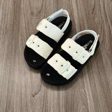 Sandal Nữ QH44 2 Quai Ngang Hàn Quốc - Cao 3cm, Siêu Nhẹ, Giá 100k
