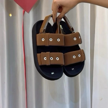 Sandal Nữ QH44 2 Quai Ngang Hàn Quốc - Cao 3cm, Siêu Nhẹ, Giá 100k