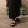 Sandal Quai Hậu Da Bò Unisex Keegan Black Monarch 2 Dây Classic Đi Học Đi Chơi Đi Làm Giá 284.200VND 8