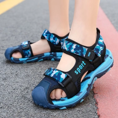 Sandal rọ xuất âu chống nước cho bé trai 3-12 tuổi, đế chống trơn: Alo Kids 028 giảm giá 22.9k