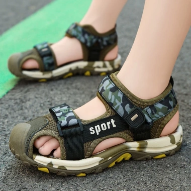 Sandal rọ xuất âu chống nước cho bé trai 3-12 tuổi, đế chống trơn: Alo Kids 028 giảm giá 22.9k