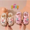 Sandal tập đi nơ bé gái, dép quai hậu đế mềm, chống trượt, size 15‑23 (6‑24 tháng)