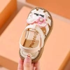 Sandal tập đi nơ bé gái, dép quai hậu đế mềm, chống trượt, size 15‑23 (6‑24 tháng) 6