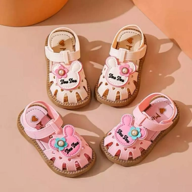 Sandal tập đi nơ bé gái, dép quai hậu đế mềm, chống trượt, size 15‑23 (6‑24 tháng) 9